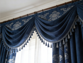 中式纯棉窗帘-2