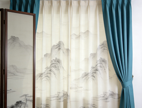 文人雅士风格窗帘